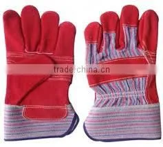 Split Leather Safety gloves palm and double palm