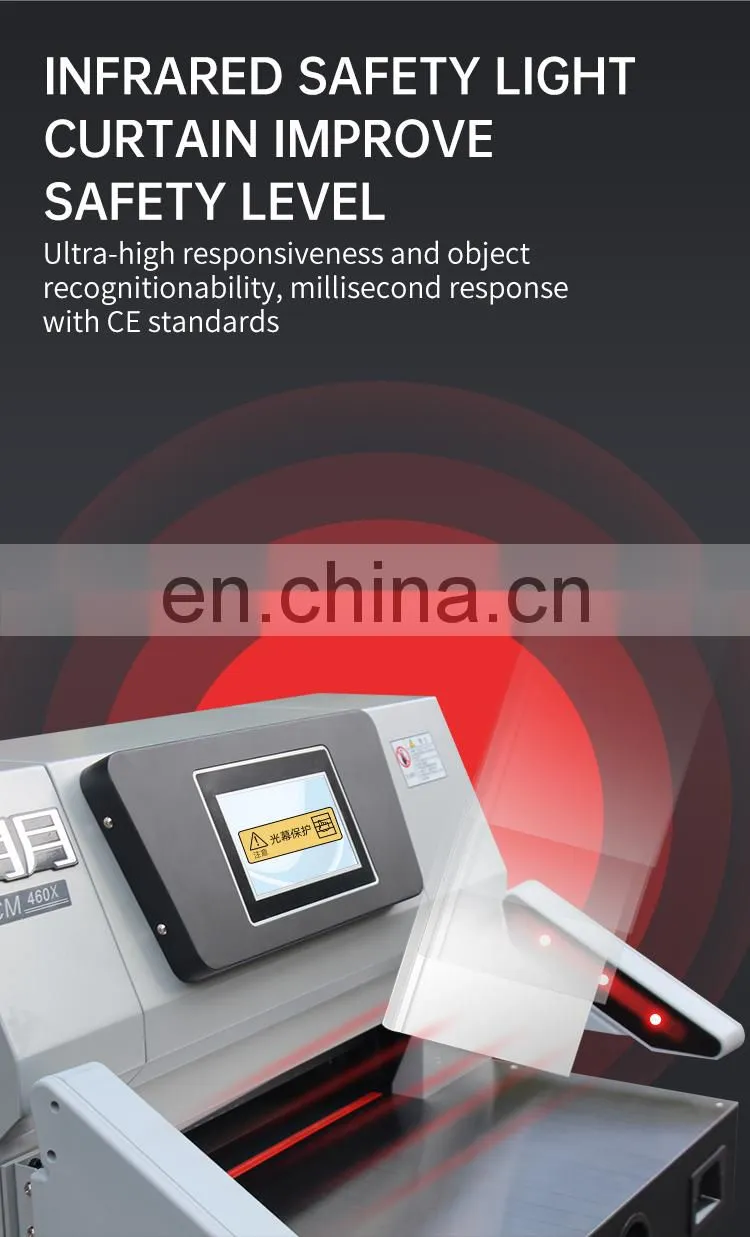 CM460X China Manufacturer 460Mm A3 A4 Electric Control Paper Cutter Guillotine Machine