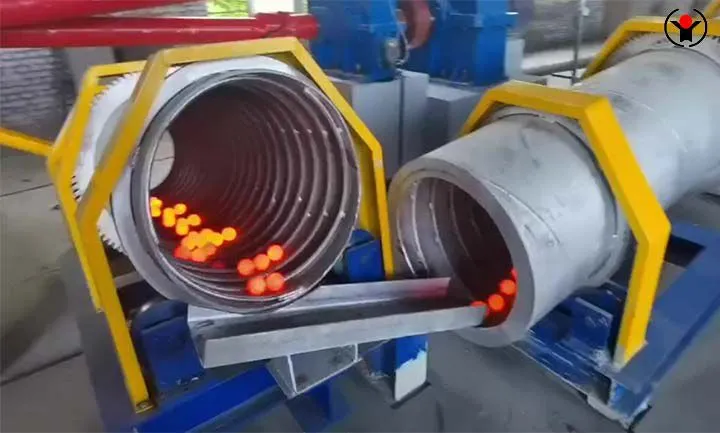 Hot rolled steel balls: One production line, casting wear-resistant forever