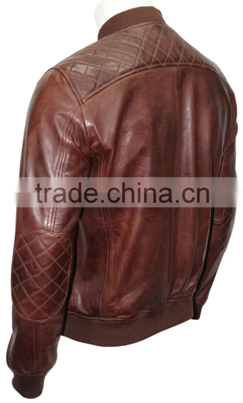 Brown leather jackets for men