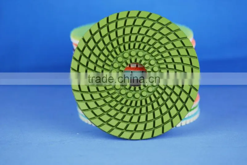 Spill wet polishing pad
