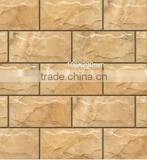 cheap 3D colored exterior decorative wall tiles houson tiles