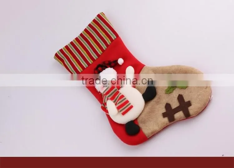 Hot Sale Animal Head Plush Christmas Stocking China Wholesale Christmas Ornament