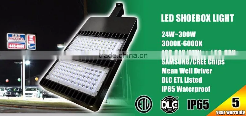 200w waterproof ip65 shoebox led street light retrofit, led shoebox light