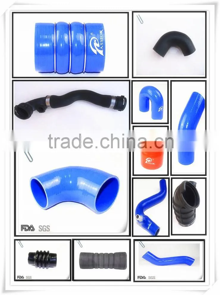 Red High Quality Auto Truck parts Silicone Rubber Tube