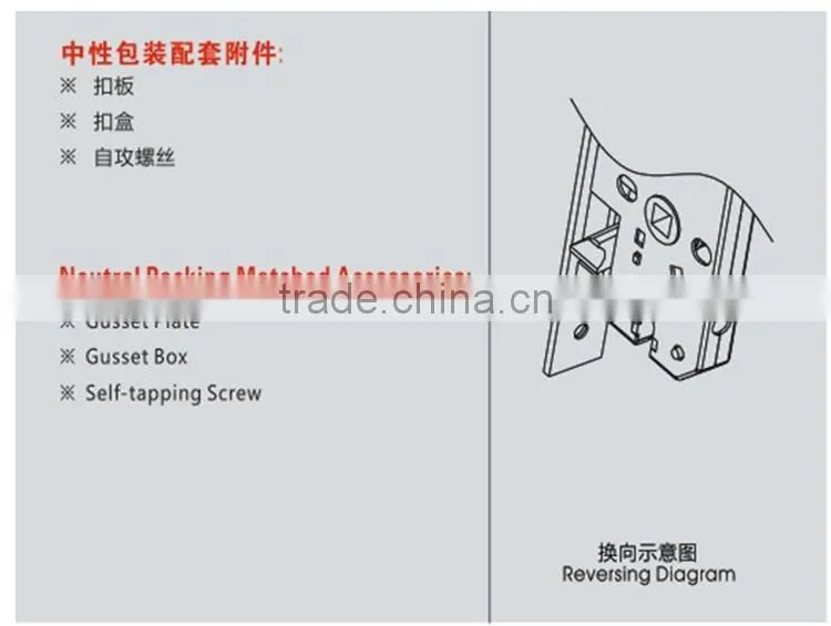 Mechanical lock door lock locks the lock handle lock body stainless steel lock factory handles