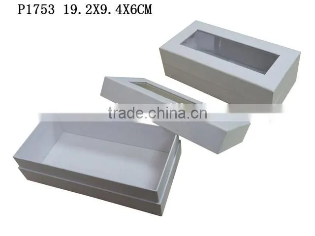 Factory Customized Paper Socks Packing Box with PVC Window