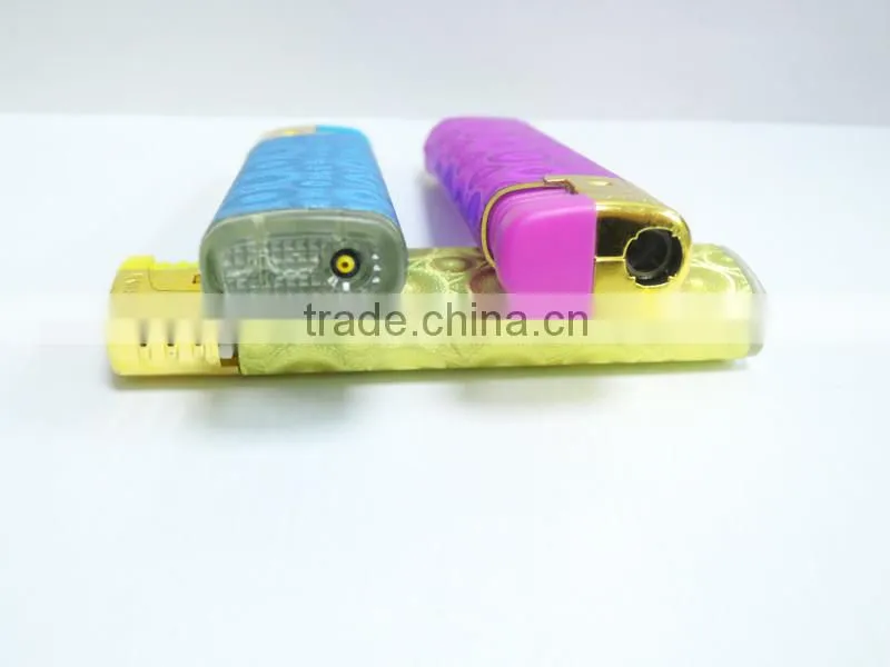 customized paper cover plastic material electronic windproof cigar lighter
