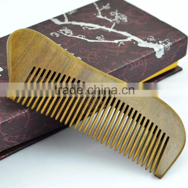 Natural Fine Tooth Peach Wood No-static Massage Hair Comb