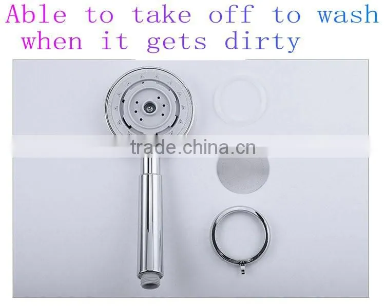 2016top sale Three function Water pressurized ABS shower head
