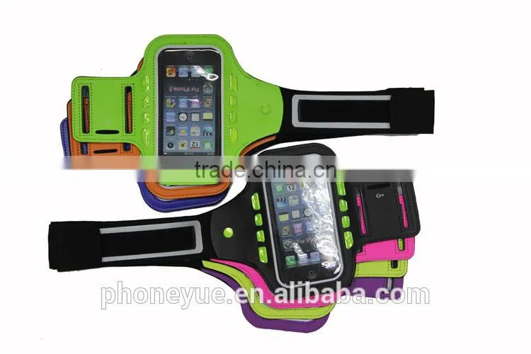 LED Light Sport Running Clear Touch Waterproof Pouch Arm Band Case For iPhone 6