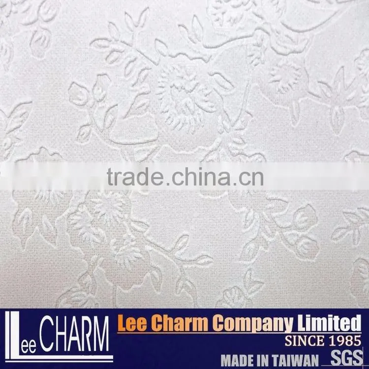 For Dresses 3d Flower Leather Like Fabric