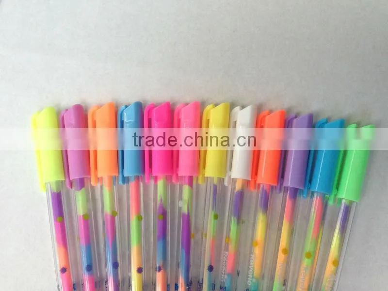 New style 8806 colorful gel pen of kids like