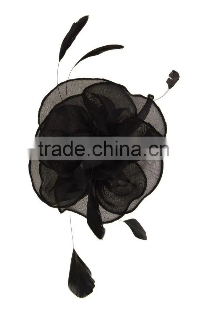Feather Organza Flower Hair Fascinator/Clip/Barrettes