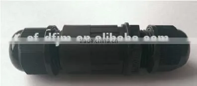 LED lighting outdorr Plastic waterproof IP67 IP68 cable connector