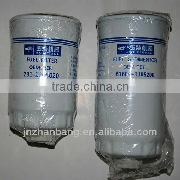 Yuchai engine parts fuel filter 231-1105020
