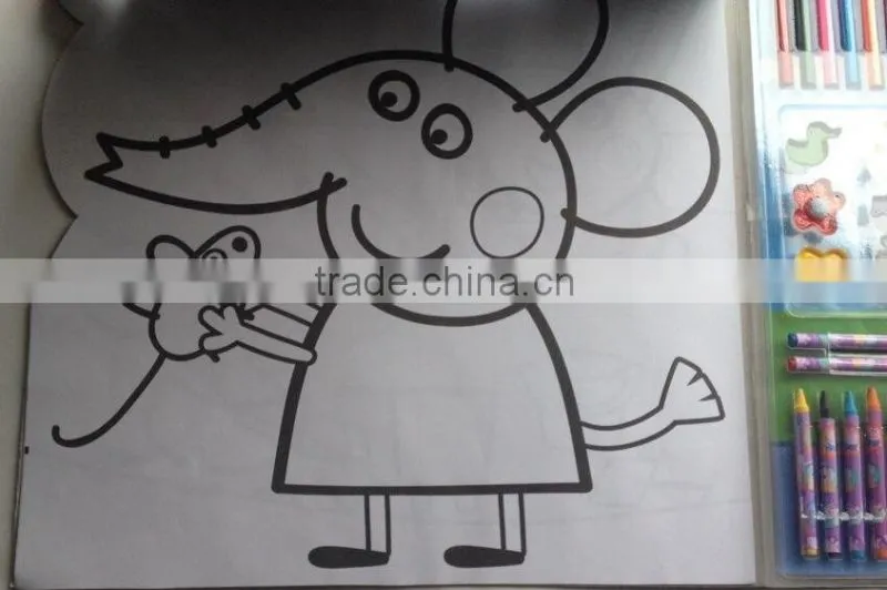 fashionable peppe pig tatoo drawing book