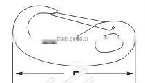 High Quality Rigging Stainless Steel Spring Snap Eye Hook