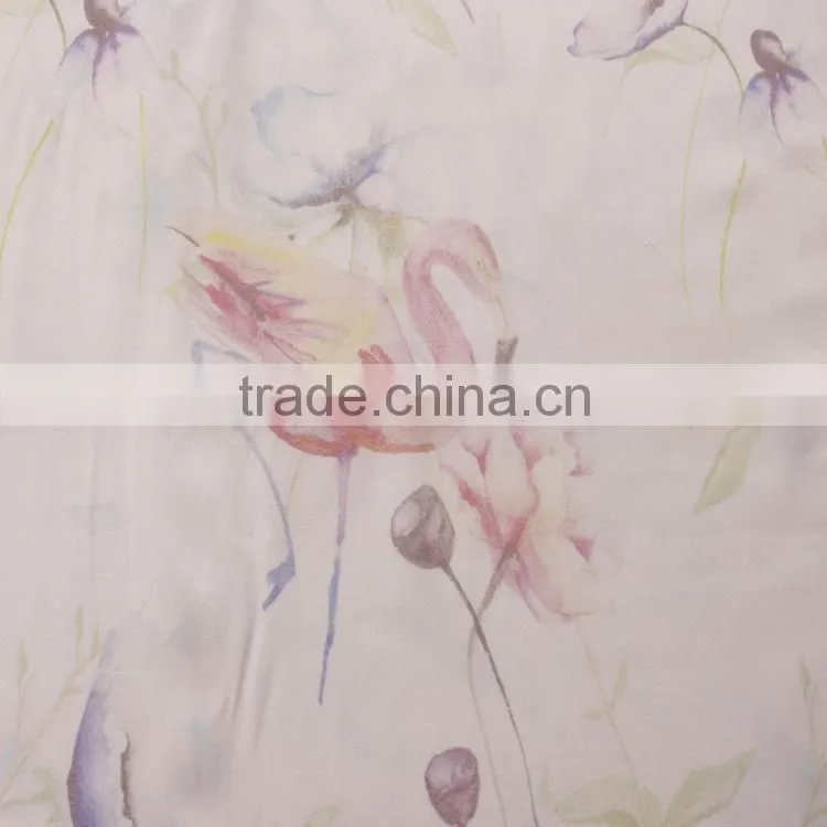 fashion design fabric printed by woven poplin cotton fabric for wedding dress