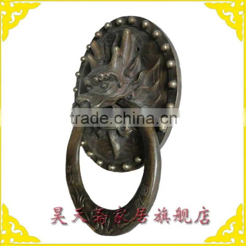 Chinese Brass Hardware Door Pull Knocker Dragon Handle Copper Knob