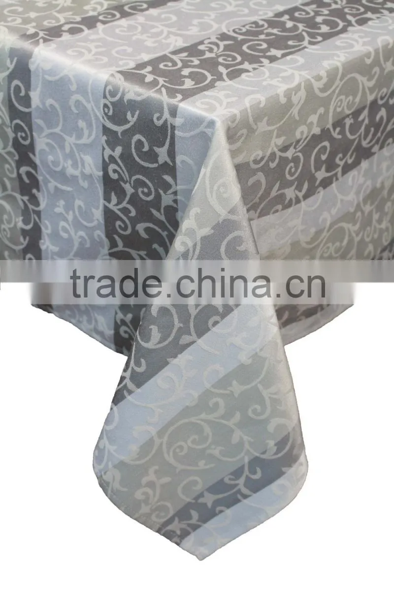 100% Polyester luxury fashion yarn dyed jacquard cheap table cloth