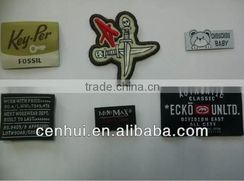 2015 new design, high quality and cheap woven patches