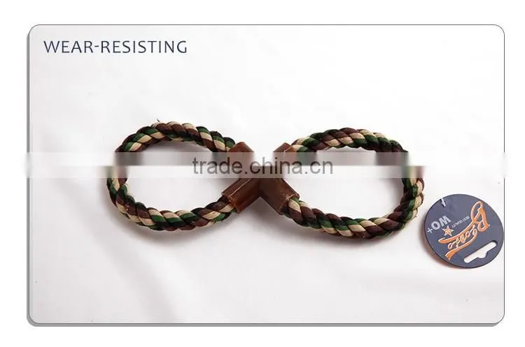 cute and high quality colorful rope toy for dog chewing