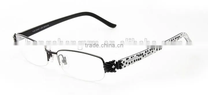 Half alloy frame hot selling optical eyeglasses for women