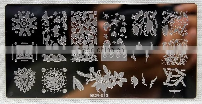 Nail DIY Tips Design Black Nail Art Image Printing Plate Polish Stamping Template low-priced