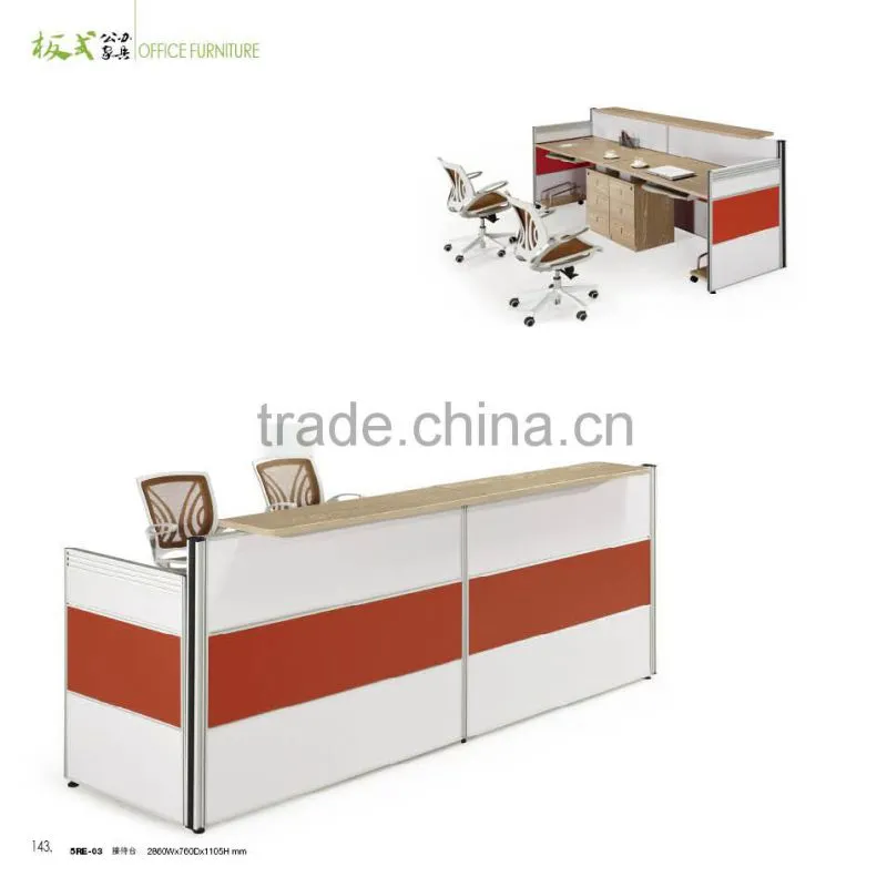 high quality 2 person reception desk factory sell directly DY74