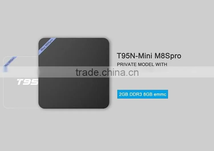 Latest in the market High Quality 2g 8g S905 T95N Mini M8S pro T95N wifi tv smart box Internet Android TV box