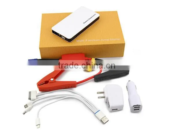 sunpow 4500mAh ultrathin and slimmest 12v car jump starter Mobile Power Bank Battery booster with Air compressor