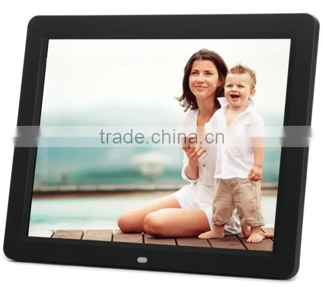OEM 12 inch Digital photo frame time wall clock wholesale
