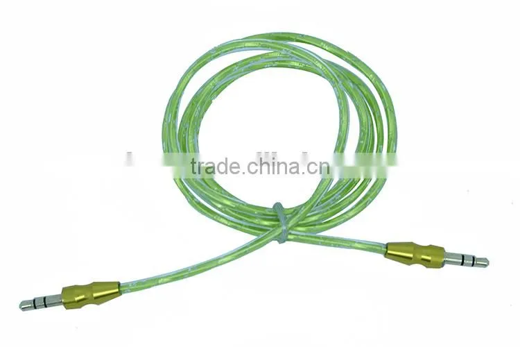 Aluminum foil DC3.5M to DC3.5M metal transparent cable