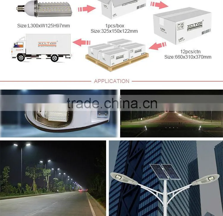28w 30w 36w high power 12v e40 or e27 base led corn street lamp