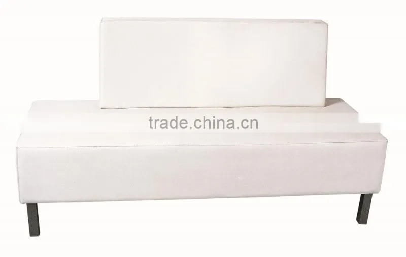 white comfortable essential waiting bench; gorgeous waiting bench