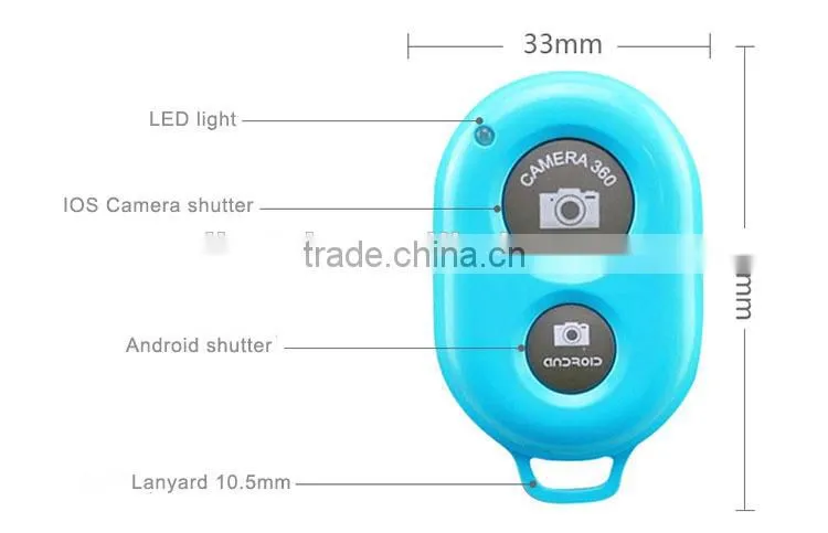 Hot Wireless Bluetooth remote Shutter Bluetooth Selfie Shutter remote for iOS&Android Smart Phones