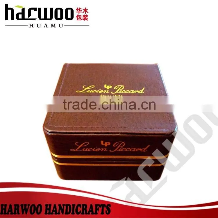 vintage pine wood wine box,single wooden wine box with rope handle,unfiished wooden wine box