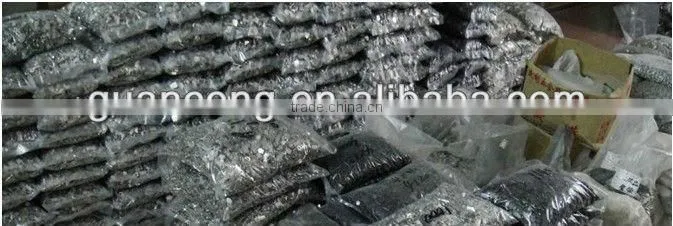 High polished metal zipper runner
