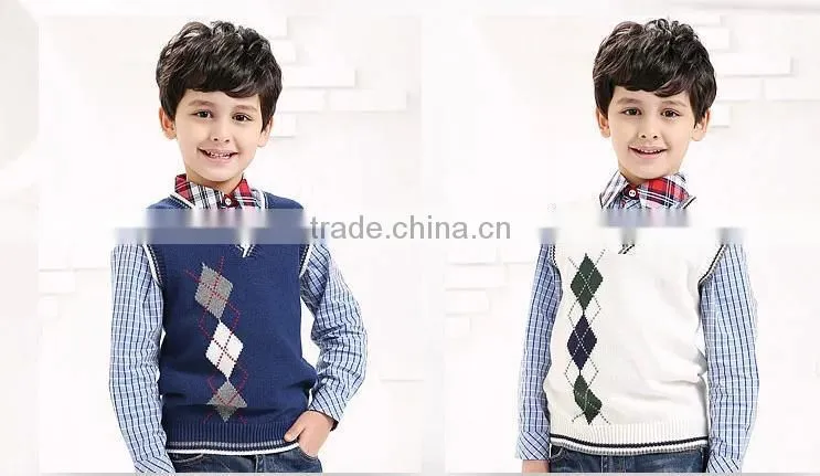 Kids Boys sweater vest sweater hedging cotton wool vest waistcoat vest sweaters for children children children sleeveless sweate