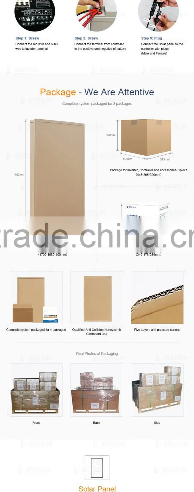 500wPortable solar energy products for house lighting