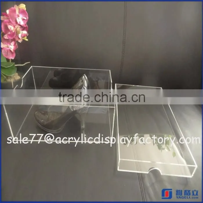 wholesale cheap clear acrylic shoe sneaker box