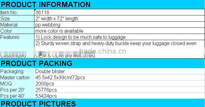 rainbow color travel luggage suitcase security strap with coded lock