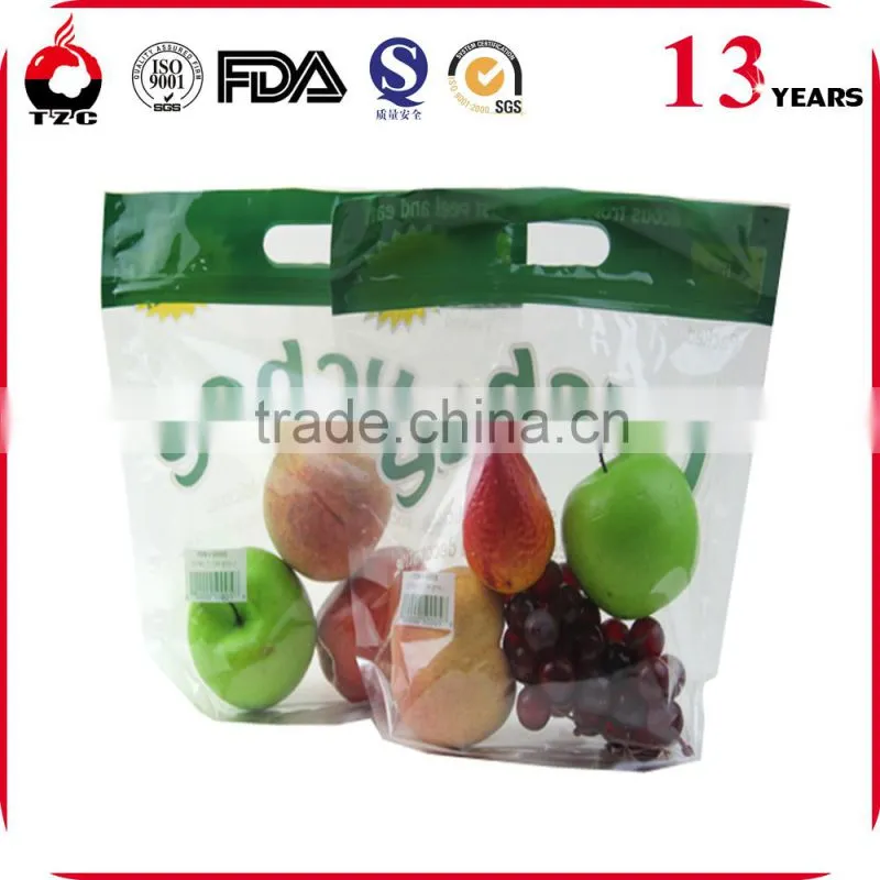 fresh vegetables packaging plastic bag