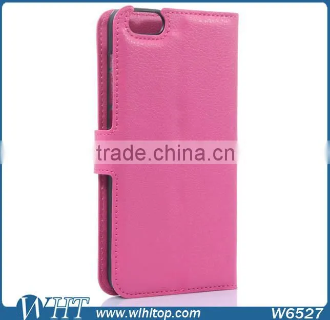 Standing Style Credit Card for Huawei Honor 7 Leather Case, PU Leather+PU Flip Wallet Case for Honor 7