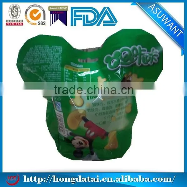 Stand up special vacuum bags for food packaging