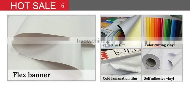 Guangzhou factory 140gsm PVC adhesive vinyl with low price