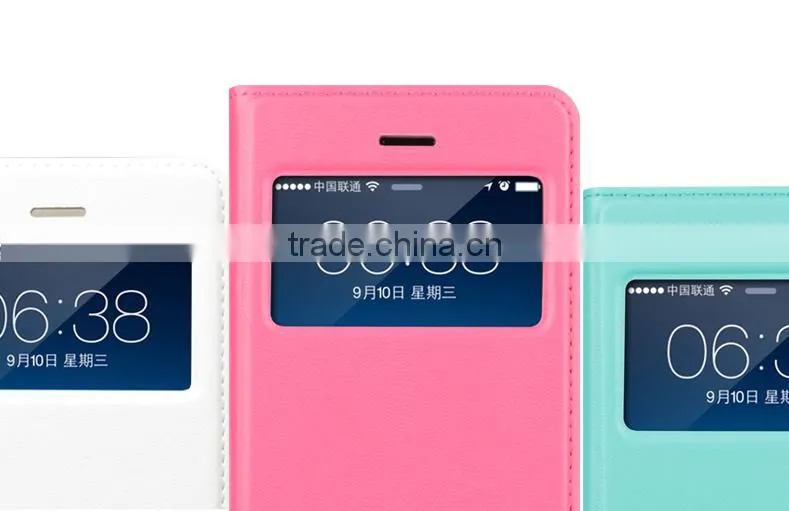 HD Open Window View Design Phone Case, Wallet Leather Case For iPhone 6