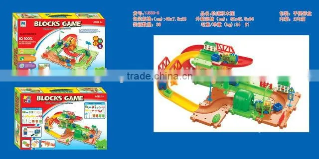 2013 Plastic B/O Intelligent Railway Block Set Toys For Kids