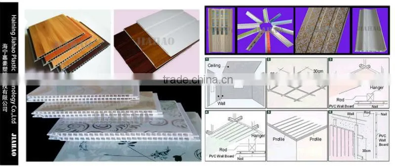 laminate pvc profile/PVC extrusion profile